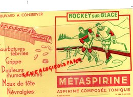 BUVARD METASPIRINE- ASPIRINE - RARE HOCKEY SUR GLACE- PHARMACIE MEDICAMENT - Produits Pharmaceutiques