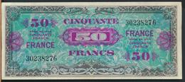 °°° FRANCE - 50 FRANCS ALLIED MILITARY CURRENCY 1944 °°° - 1945 Verso Francia