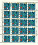 Luxembourg Feuille De 20 Timbres à 0,59 Euro  Recyclage Des Déchets 2001 - Volledige Vellen