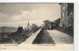 1 Cpa Bonne Sur Menoge - Rue Du Vieux Château Et L'église - Bonne