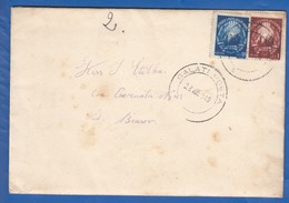 Rumänien; 1949; Brief Mit Inhalt; Stempel Galati, Cernatul Und Brasov - Covers & Documents