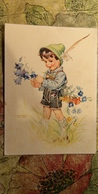 DDR Postcard - Humour - Boy Illustrateur Lyngers Havsen - Flowers - Lungers Hausen - Hausen, Lungers
