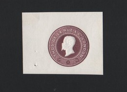 BRITISH COLONIAL DE LA RUE VICTOR EMMANUEL ITALY 1882 POSTAL STATIONERY PROOF - Andere & Zonder Classificatie