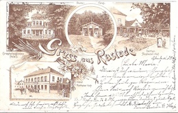 Gruss Aus RASTEDE Ammerland Farb LithoSchloß Försterhaus Hotel Rasteder Hof Vorläufer 30.8.1895 Gelaufen - Rastede