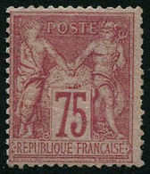 (*) N°81 75c Rose, Sans Gomme Infime Froissure - B - 1876-1898 Sage (Type II)