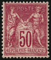 ** N°98 50c Rose, Signé Calves - TB - 1876-1898 Sage (Type II)