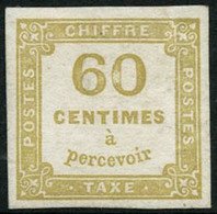 ** N°8 60c Jaune Bistre - TB - Other & Unclassified