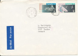 Canada Cover Sent To Denmark Wembley 18-3-1986 Topic Stamps - Cartas & Documentos