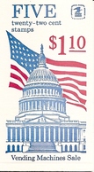 UNITED STATES (USA), 1985, Booklet 144, Flags $ 1.10, Mi 0-109 - 1941-80