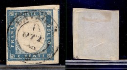 ANTICHI STATI - SARDEGNA - 1855 - 20 Cent (15h) Usato A Lavagna - Other & Unclassified