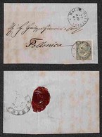 REGNO D'ITALIA - Massa Marittima - 5 Cent (16) - Lettera Per Follonica Del 27.5.64 - Sonstige & Ohne Zuordnung