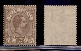 REGNO D'ITALIA - 1884 - Pacchi Postali - 1,75 Lire (6) - Centratura Perfetta - Gomma Integra (240+) - Sonstige & Ohne Zuordnung