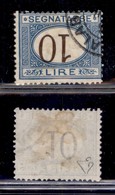 REGNO D'ITALIA - 1874 - Segnatasse - 10 Lire (14b) Usato - Cifre Capovolte - Diena (475) - Sonstige & Ohne Zuordnung