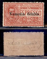 OCCUPAZIONI - VENEZIA GIULIA - 1919 - Espressi - 25 Cent (1) - Gomma Originale - Ottima Centratura - Sonstige & Ohne Zuordnung