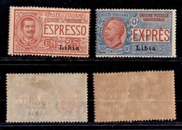 COLONIE - LIBIA - 1916 - Espressi (1/I + 2/I) - Serie Completa - Gomma Originale (150) - Sonstige & Ohne Zuordnung