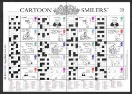 EUROPA - GRAN BRETAGNA - 2003 -  Smiler Sheet - Crossword Cartoons (LS13) Nuovo Perfetto - Other & Unclassified