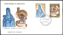 OLTREMARE - ST. PIERRE ET MIQUELON - 1975 - Artigianato (508/509) - Serie Completa Su FDC 20.10.75 - Other & Unclassified