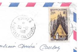 LETTRE . NOUVELLE CALEDONIE...  PAR AVION. POUR LE MAROC...  N° 276..ANNEE 1950. - Storia Postale