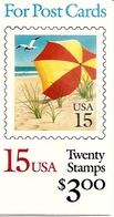 UNITED STATES (USA), 1990, Booklet 170, Beach Umbrella, Mi 0-133 - 1941-80