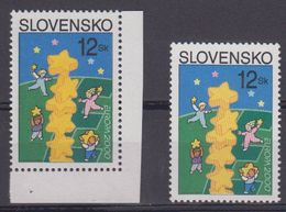 Europa Cept 2000 Slovakia 1 Normal Stamp + 1 Phosphor Stamp ** Mnh (41793) - 2000