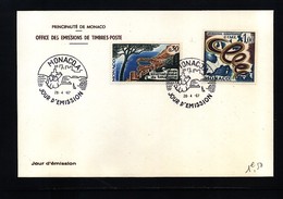 Monaco 1967 Michel 863 + 868 FDC - 1967 – Montréal (Canada)