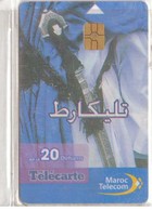 Télécarte Maroc. Puce Décentrée. Haut Et Bas. - Morocco