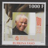 Burkina Faso 2018 Mi. ? Stamp Joint Issue PAN African Postal Union Nelson Mandela Madiba 100 Years - Burkina Faso (1984-...)