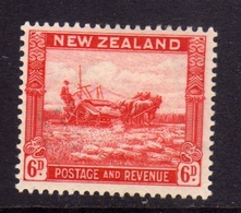 NEW ZEALAND NUOVA ZELANDA 1936 HARVESTING MIETITURA KGVI 6d PERF. 13 1/2 X 14 MNH - Ongebruikt