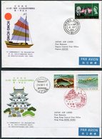 1966 Hong Kong / Japan. First Flight Covers (2). JAL Japan Air Lines. Hong Kong / Nagoya - Cartas & Documentos