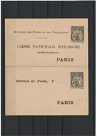 CA17- CHAPLAIN 30c NOIR PNEU CAISSE D'EPARGNE DATE 188 NEUF - Pneumatic Post