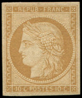 * EMISSION DE 1849 - R1f  10c. Bistre Clair, REIMPRESSION, TB - 1849-1850 Ceres