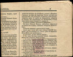 Let JOURNAUX -  10 : 5c. Lilas Obl. TYPO S. L'ANNONCIATEUR De 1869, TB - Zeitungsmarken (Streifbänder)