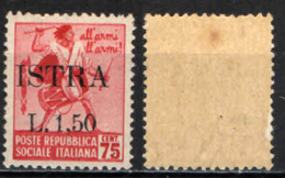 ITALIA - OCCUPAZIONE MILITARE JUGOSLAVA - ISTRIA-POLA - 1945 - CON SOVRASTAMPA - MNH - Yugoslavian Occ.: Istria