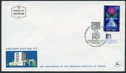 ISRAEL (1969) - 25th Anniversary Of The Weizmann Institute Of Science (nuclear Power) - First Day Cover - Lettres & Documents