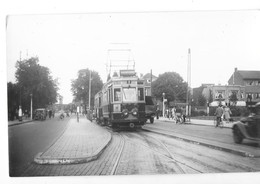 HAARLEM (Pays Bas) Photographie Format Cpa Tramway électrique Terminus Ligne 1 Soendaplein 1948 - Haarlem