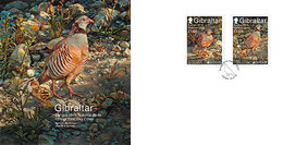 GIBRALTAR 2019 - EUROPA 2019 - -"AVES - BIRDS/WILDLIFE - VÖGEL - OISEAUX"- PERDIZ BARBARY - FDC De La SERIE - 2019