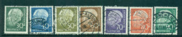 Germany 1956-57 Theodor Heuss (7) FU Lot62002 - Andere & Zonder Classificatie