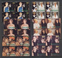 Chechenia 1998 Princess Diana & Celebrities Blk4 CTO - Other & Unclassified