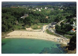 CPSM Vue Aérienne Kerfany Moëlan Sur Mer Finistère La Plage France Vue Du Ciel éditeur Pierre Artaud N°4 Flamme Au Dos - Moëlan-sur-Mer