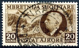 Z1399 ITALIA OCCUPAZIONI ALBANIA 1939 Vittorio Emanuele III Posta Aerea, Usato, Valore Catalogo € 70, Ottime Condizioni - Albanië