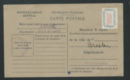 Carte De Ravitaillement Général , Mairie De Lerné ( Indre Et Loire , 37 , En AOUT 1946   Lp30705 - Guerre De 1939-45