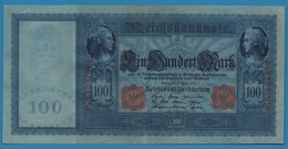 DEUTSCHES REICH 	100 Mark  21.04.1910	Serial# No F.3295008 KM# 42 - 100 Mark