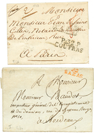 1823 P.32.P COUTRAS Et 1818 32 BAZAS Rouge. TTB. - Andere & Zonder Classificatie