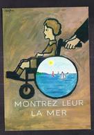 CPSM ILLUSTRATION - SAVIGNAC - MONTREZ LEUR LA MER - AFFICHE POUR LE SECOURS POPULAIRE - Savignac