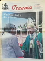 Papa Francesco Viaggio Visita Apostolica Cuba Kuba Quotidiano Granma - [3] 1991-…
