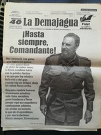 Fidel Castro Cuba Kuba Periodico LA DEMAJAGUA Edizione Speciale Morte - [3] 1991-Hoy