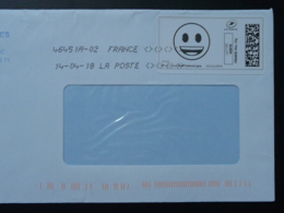 Smiley Timbre En Ligne Sur Lettre (e-stamp On Cover) TPP 3944 - Printable Stamps (Montimbrenligne)
