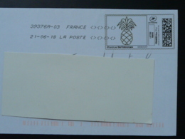 Fruit Ananas Pineapple Timbre En Ligne Sur Lettre (e-stamp On Cover) TPP 3956 - Printable Stamps (Montimbrenligne)