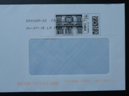 Immeuble Architecture Timbre En Ligne Sur Lettre (e-stamp On Cover) TPP 3980 - Printable Stamps (Montimbrenligne)