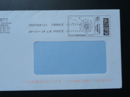 Fleur De Pissenlit Timbre En Ligne Sur Lettre (e-stamp On Cover) TPP 4050 - Printable Stamps (Montimbrenligne)